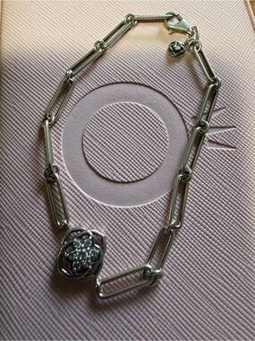 Authentic PANDORA ROSE PETALS LINK BRACELET Silver